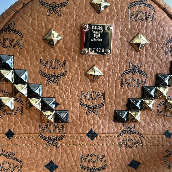 MCM Stark Studded Visetos Backpack - Picture 15 of 16